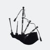Scottish Highland Bagpipes – Traditional Black Full-Size Great Highland Bagpipe with Velvet Bag